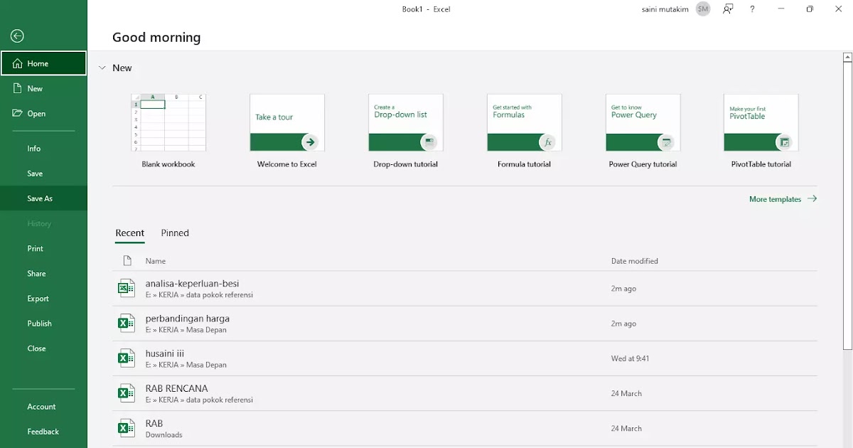 Cara Mengembalikan File Excel yang Belum Tersimpan